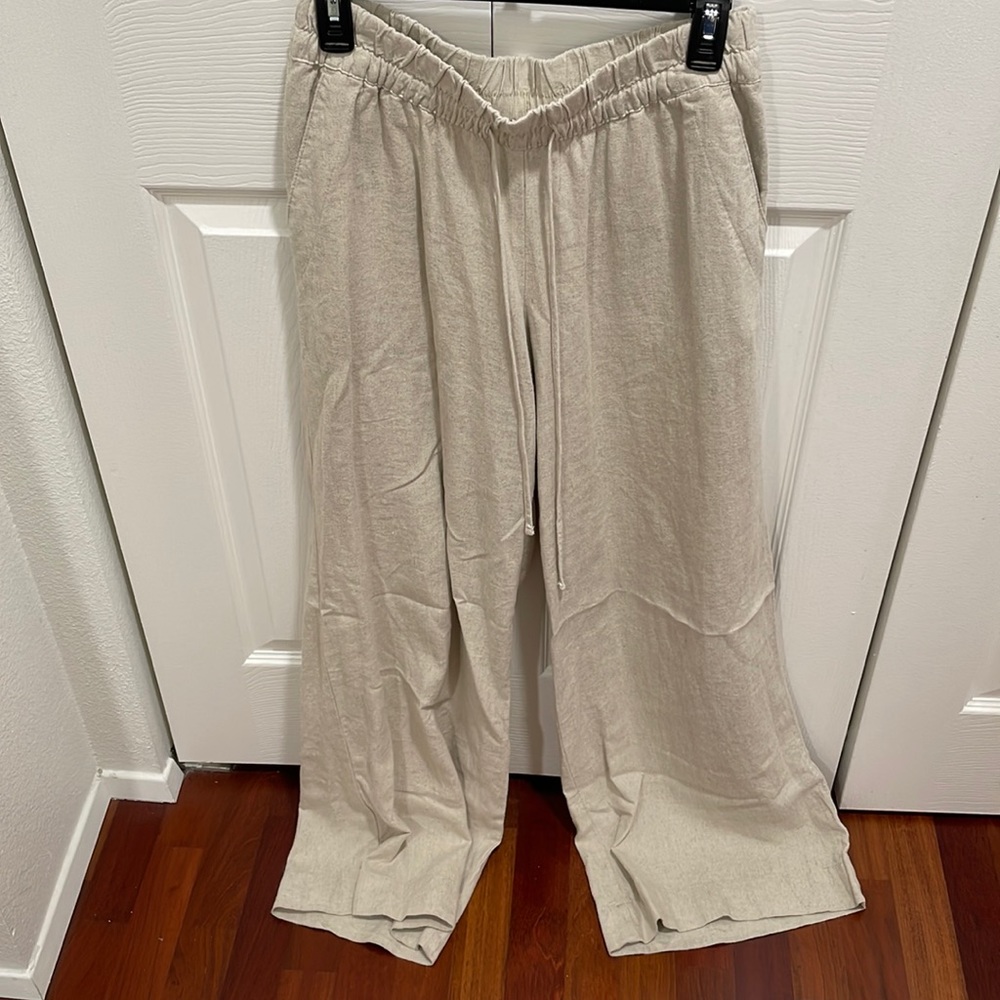 Target linen wide leg pant